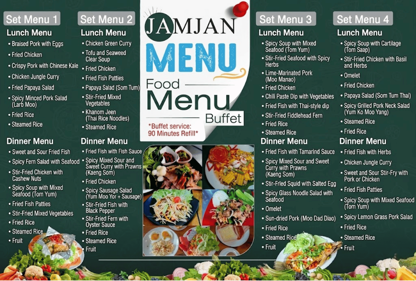 New Set Menu